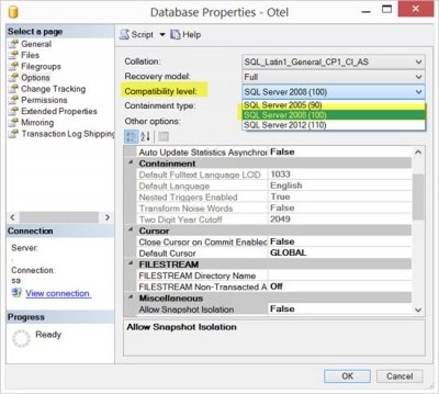 SQL Server Database diagram support objects cannot be installed hatasi ...